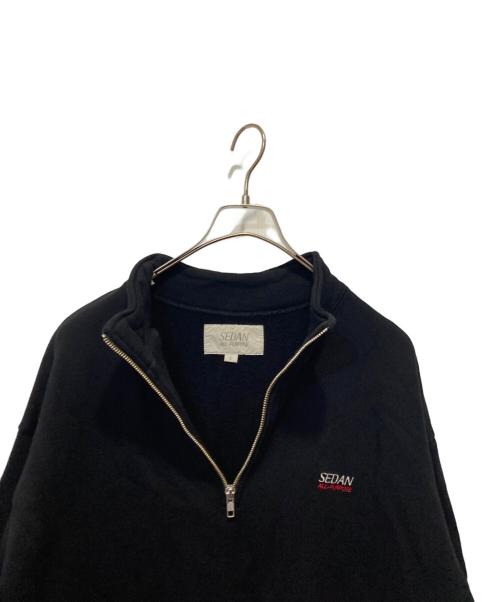 SEDAN ALL-PURPOSE（セダンオールパーパス）SEDAN ALL-PURPOSE (セダンオールパーパス) ジップアップスウェット ブラック サイズ:Lの古着・服飾アイテム