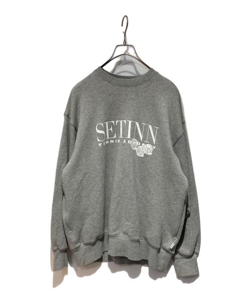 SETINN（セットイン）SETINN (セットイン) クルーネックスウェット グレー サイズ:Mの古着・服飾アイテム