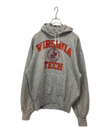 Champion（チャンピオン）の古着「プリントパーカー」｜グレー