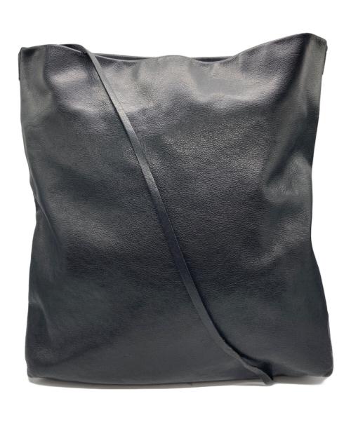 RICK OWENS（リックオウエンス）RICK OWENS (リックオウエンス) レザーショルダーバッグ ブラックの古着・服飾アイテム
