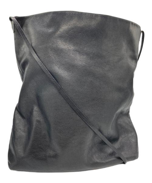 RICK OWENS（リックオウエンス）RICK OWENS (リックオウエンス) レザーショルダーバッグ ブラックの古着・服飾アイテム