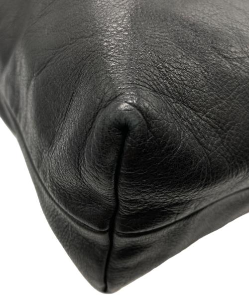 RICK OWENS（リックオウエンス）RICK OWENS (リックオウエンス) レザーショルダーバッグ ブラックの古着・服飾アイテム