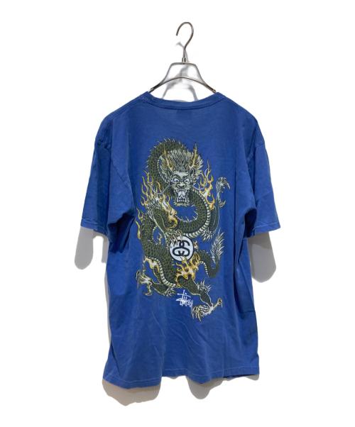 stussy（ステューシー）stussy (ステューシー) Dragon Tee ブルー サイズ:Mの古着・服飾アイテム