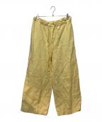 POLO RALPH LAURENポロ・ラルフローレン）の古着「リネンワイドパンツ」｜イエロー