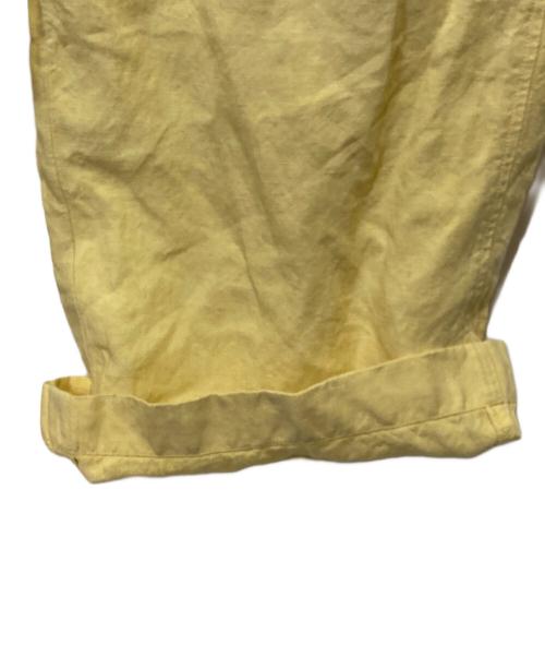 POLO RALPH LAUREN（ポロ・ラルフローレン）POLO RALPH LAUREN (ポロ・ラルフローレン) リネンワイドパンツ イエロー サイズ:Lの古着・服飾アイテム