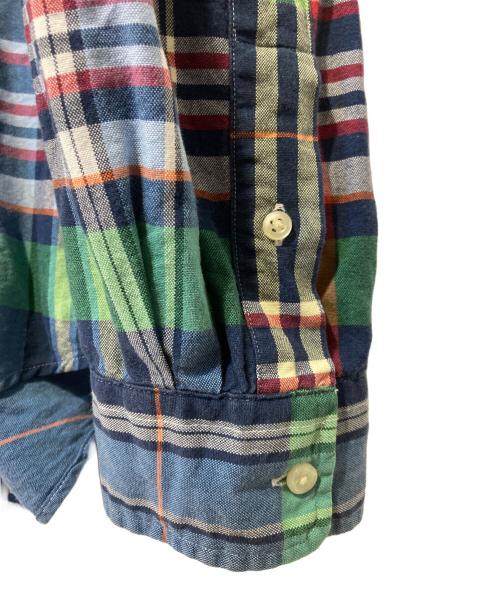 POLO RALPH LAUREN（ポロ・ラルフローレン）POLO RALPH LAUREN (ポロ・ラルフローレン) クラシックフィットチェックオックスフォードシャツ ブルー サイズ:XLの古着・服飾アイテム