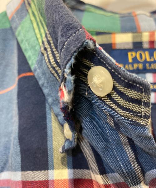 POLO RALPH LAUREN（ポロ・ラルフローレン）POLO RALPH LAUREN (ポロ・ラルフローレン) クラシックフィットチェックオックスフォードシャツ ブルー サイズ:XLの古着・服飾アイテム