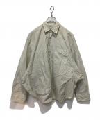 beautiful peopleビューティフルピープル）の古着「FINX COTTON ROUND SHIRTS」｜グリーン×ホワイト