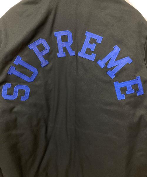 SUPREME（シュプリーム）Supreme (シュプリーム) Champion (チャンピオン) 12FW Pullover Half Zip Anorak Parka ブラック×ブルー サイズ:Sの古着・服飾アイテム
