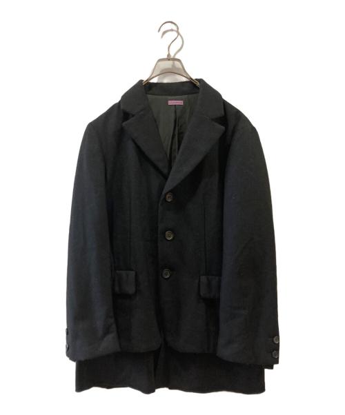 SueUNDERCOVER（スーアンダーカバー）SueUNDERCOVER (スーアンダーカバー) 裾レイヤード3Bジャケット ブラック サイズ:2の古着・服飾アイテム