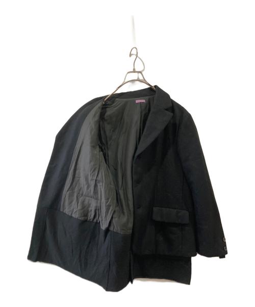SueUNDERCOVER（スーアンダーカバー）SueUNDERCOVER (スーアンダーカバー) 裾レイヤード3Bジャケット ブラック サイズ:2の古着・服飾アイテム
