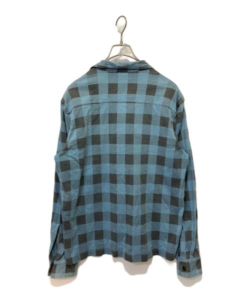 RRL（ダブルアールエル）RRL (ダブルアールエル) チェックシャツ ブルー サイズ:Mの古着・服飾アイテム