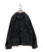 Adolphe Lafontアドルフラフォン）の古着「ブラックモールスキンカバーオール」｜ブラック