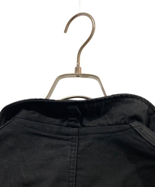 Adolphe Lafont（アドルフラフォン）Adolphe Lafont (アドルフラフォン) ブラックモールスキンカバーオール ブラック サイズ:52の古着・服飾アイテム