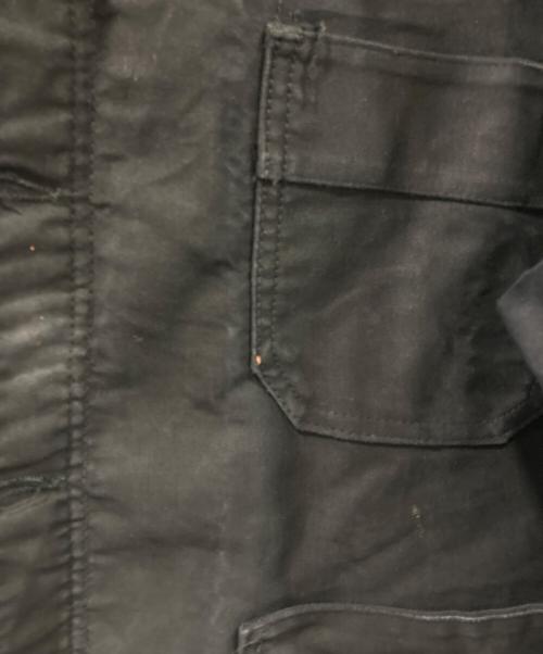 Adolphe Lafont（アドルフラフォン）Adolphe Lafont (アドルフラフォン) ブラックモールスキンカバーオール ブラック サイズ:52の古着・服飾アイテム