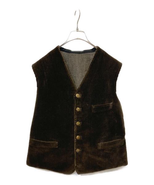 USED（ユーズド）USED (ユーズド) コーデュロイ ハンティングベスト ブラウン サイズ:不明の古着・服飾アイテム