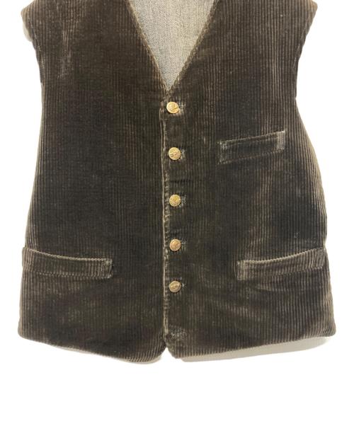 USED（ユーズド）USED (ユーズド) コーデュロイ ハンティングベスト ブラウン サイズ:不明の古着・服飾アイテム