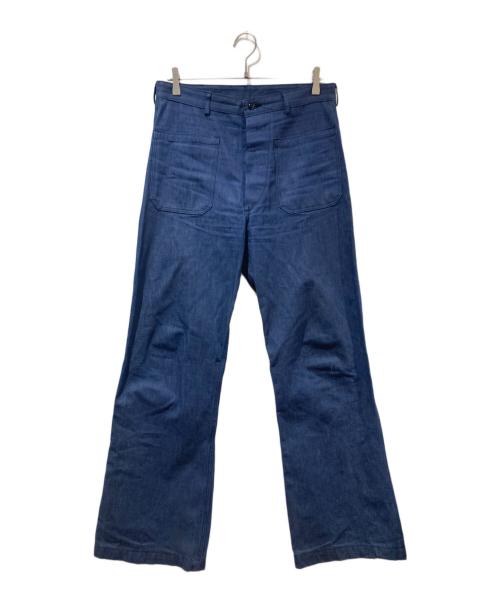 U'S NAVY（アメリカ海軍）U'S NAVY (ユーエスネイビー) フレアセーラーパンツ インディゴ サイズ:32の古着・服飾アイテム
