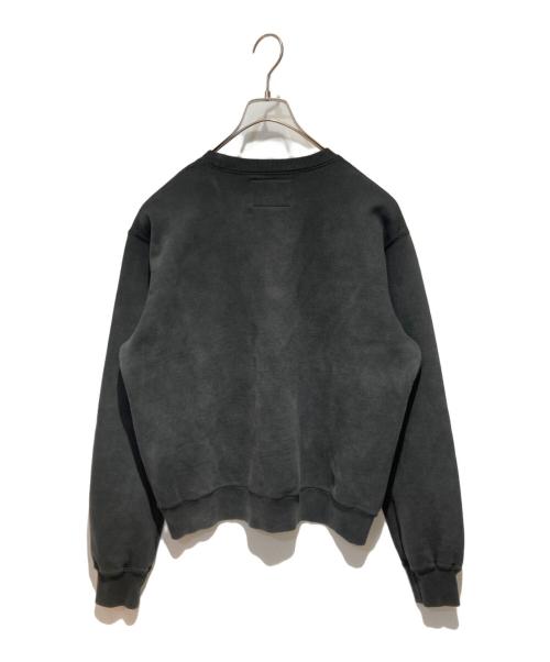 BEAMS FUTURE ARCHIVE（ビームスフューチャーアーカイブ）BEAMS FUTURE ARCHIVE (ビームスフューチャーアーカイブ) FADE RHINE STONE SWEAT CREW ブラック サイズ:Mの古着・服飾アイテム