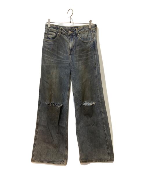 andrea yaaqov（ー）andrea yaaqov (ー) ダメージ加工デニムパンツ ブルー サイズ:Sの古着・服飾アイテム