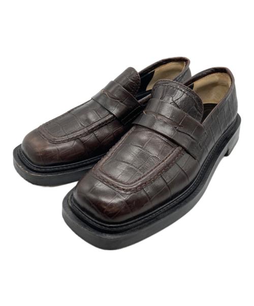 Pippichic（ピッピシック）Pippichic (ピッピシック) クロコエンボスローファー ブラウン サイズ:38の古着・服飾アイテム
