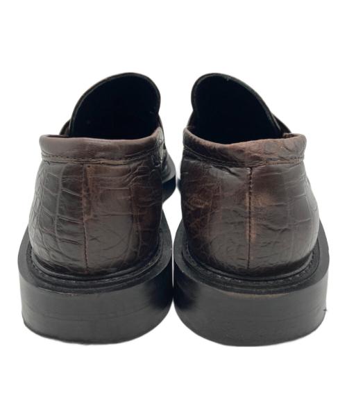 Pippichic（ピッピシック）Pippichic (ピッピシック) クロコエンボスローファー ブラウン サイズ:38の古着・服飾アイテム