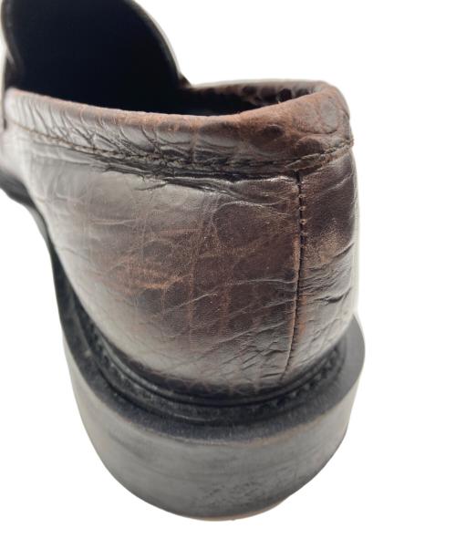 Pippichic（ピッピシック）Pippichic (ピッピシック) クロコエンボスローファー ブラウン サイズ:38の古着・服飾アイテム