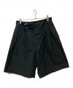 HERILLヘリル）の古着「Cotton Twill Ring Shorts」｜ブラック