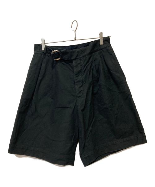 HERILL（ヘリル）HERILL (ヘリル) Cotton Twill Ring Shorts ブラック サイズ:2の古着・服飾アイテム