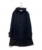 MHLエムエイチエル）の古着「ライトメルトンフーデットコート」｜ネイビー