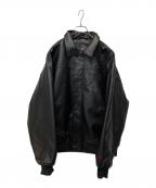 FUBUフブ）の古着「ECO LEATHER BLOUSON」｜ブラック