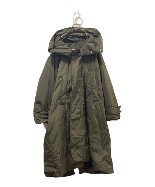 VOVVOV（ー）VOVVOV (ー) ナイロンハイデンシティクロスロングコート カーキの古着・服飾アイテム