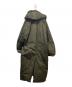 VOVVOV (ー) ナイロンハイデンシティクロスロングコート カーキ：15000円