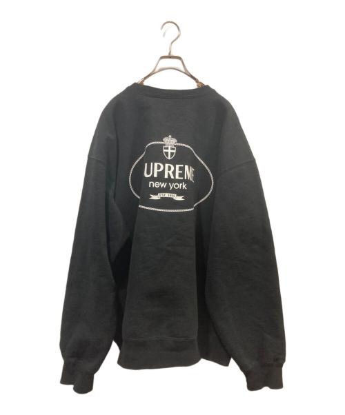 SUPREME（シュプリーム）Supreme (シュプリーム) 24FW CREST CREWNECK ブラック サイズ:XLの古着・服飾アイテム