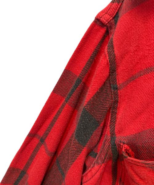 ST JOHN'S BAY（セントジョンズベイ）ST JOHN'S BAY (セントジョンズベイ) big mac (ビッグマック) チェックフランネルシャツ レッド サイズ:Lの古着・服飾アイテム