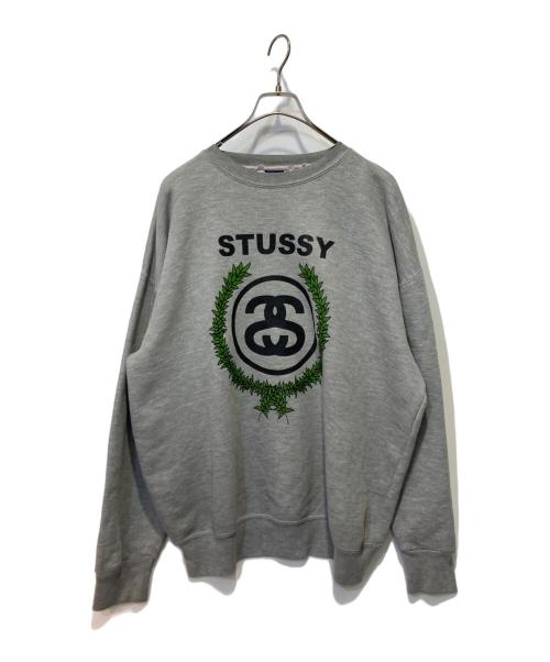 stussy（ステューシー）stussy (ステューシー) 90's SSリンククルーネックスウェット グレー サイズ:Lの古着・服飾アイテム