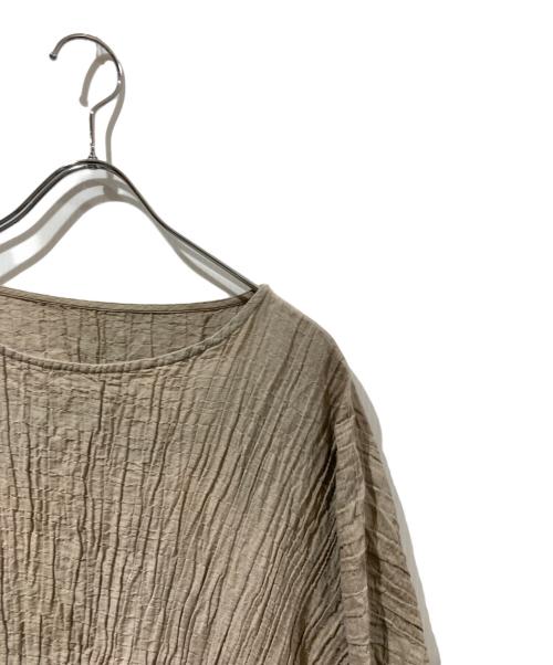 MOYURU（モユル）MOYURU (モユル) 長袖カットソー ベージュ サイズ:Mの古着・服飾アイテム