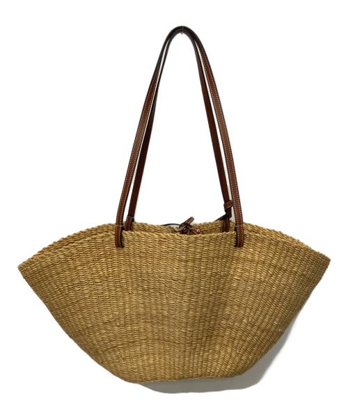 LOEWE（ロエベ）LOEWE (ロエベ) カゴバッグ/シェル バスケット トート スモール ナチュラル×ピーカンの古着・服飾アイテム