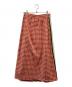 GUCCI (グッチ) ジャガード サイドライン プリーツ スカート レッド サイズ:XS：45000円