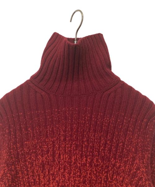 LOLO PIANA（ロロピアーナ）LOLO PIANA (ロロピアーナ) グラデーションカシミアタートルネックニット レッド サイズ:40の古着・服飾アイテム