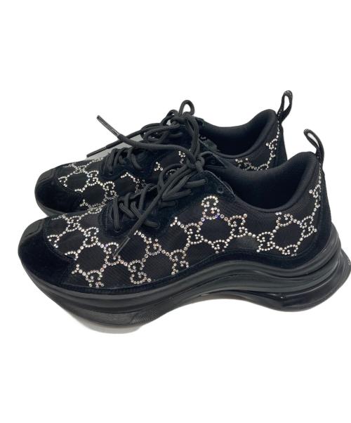 GUCCI（グッチ）GUCCI (グッチ) GUCCI RUN ブラック サイズ:38 1/2の古着・服飾アイテム