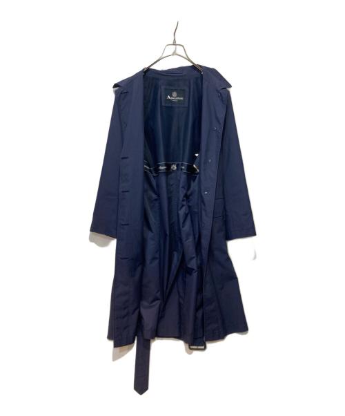Aquascutum（アクアスキュータム）Aquascutum (アクアスキュータム) ステンカラーコート ネイビー サイズ:Mの古着・服飾アイテム