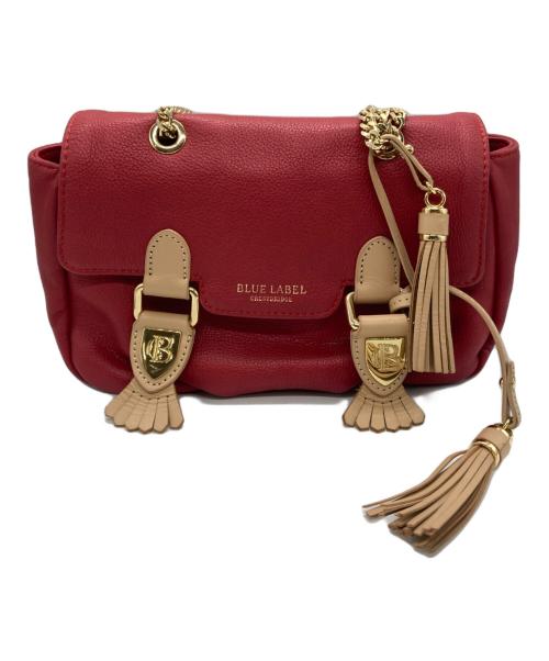 BURBERRY BLUE LABEL（バーバリーロンドンブルーレーベル）BURBERRY BLUE LABEL (バーバリーロンドンブルーレーベル) ショルダーバッグ レッドの古着・服飾アイテム