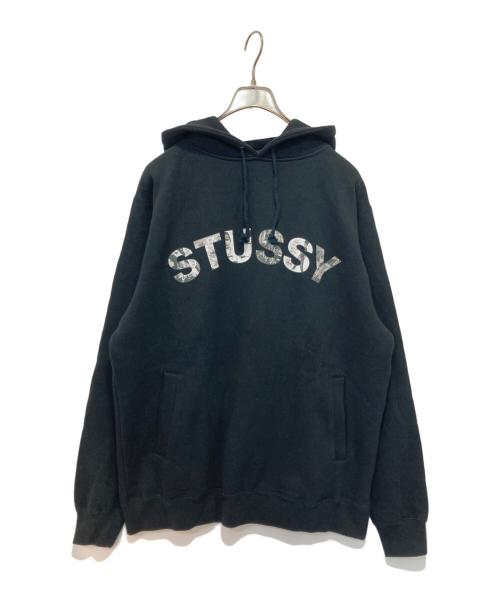 stussy（ステューシー）stussy (ステューシー) プルオーバーパーカー ブラック サイズ:Lの古着・服飾アイテム