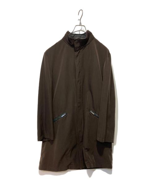 ARMANI COLLEZIONI（アルマーニ コレツィオーニ）ARMANI COLLEZIONI (アルマーニ コレツィオーニ) スタンドカラーコート ブラウン サイズ:48の古着・服飾アイテム
