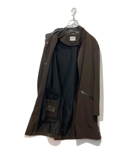 ARMANI COLLEZIONI（アルマーニ コレツィオーニ）ARMANI COLLEZIONI (アルマーニ コレツィオーニ) スタンドカラーコート ブラウン サイズ:48の古着・服飾アイテム