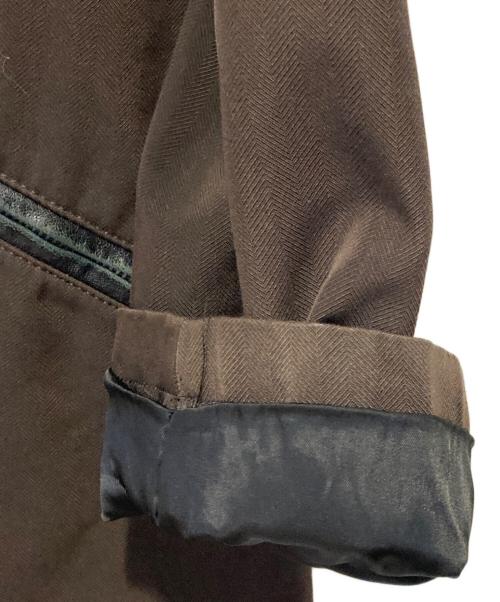 ARMANI COLLEZIONI（アルマーニ コレツィオーニ）ARMANI COLLEZIONI (アルマーニ コレツィオーニ) スタンドカラーコート ブラウン サイズ:48の古着・服飾アイテム