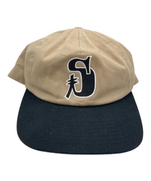 stussy（ステューシー）stussy (ステューシー) Vintage S Low Pro Snapback Cap ブラウン×ブラックの古着・服飾アイテム