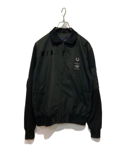 FRED PERRY（フレッドペリー）FRED PERRY (フレッドペリー) ART COMES FIRST (アートカムズファースト) コラボハリントンジャケット ブラック サイズ:40の古着・服飾アイテム