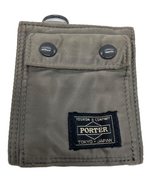 PORTER（ポーター）PORTER (ポーター) 2つ折り財布 グレーの古着・服飾アイテム